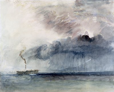 Stoomboot in een Storm, c.1841 door Joseph Mallord William Turner